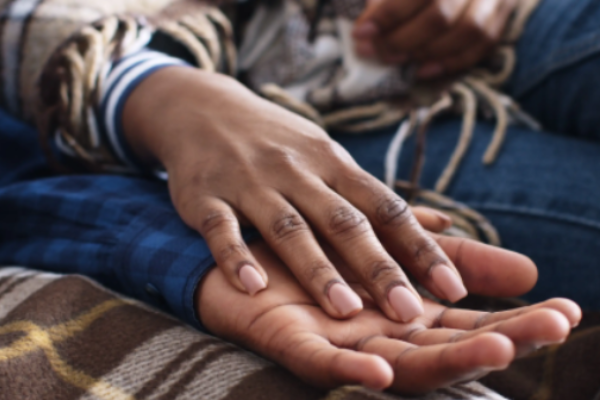 A supportive moment of connection symbolizing trust, emotional bonding, and relationship healing. Blue Shores Counselling offers relationships and attachment counselling services in Collingwood and Stayner, Ontario, helping individuals and couples build secure connections, improve communication, and strengthen emotional relationships in a safe and supportive environment.